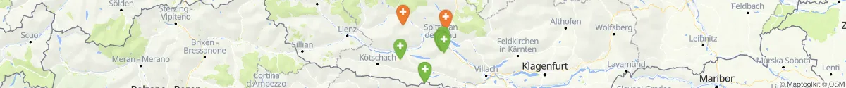 Kartenansicht für Apotheken-Notdienste in der Nähe von Reißeck (Spittal an der Drau, Kärnten)